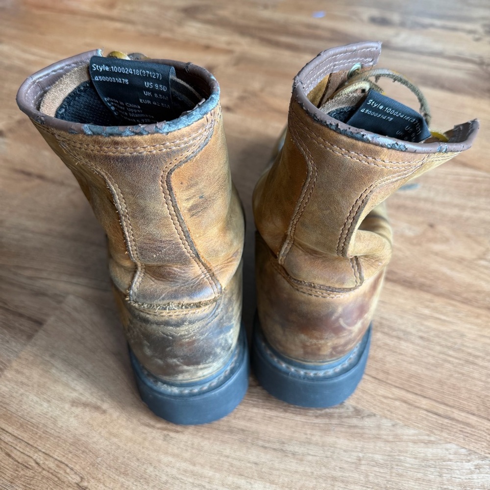 ARIAT Cascade Brown Leather Work Boots Mens 9.5 - Picture 7 of 7